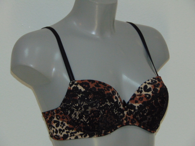 Sapph La Fayette zwart/bruin voorgevormde bh
