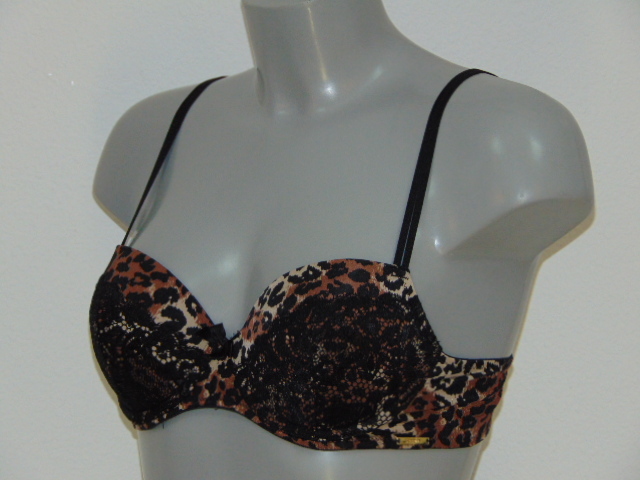 Sapph La Fayette zwart/bruin voorgevormde bh
