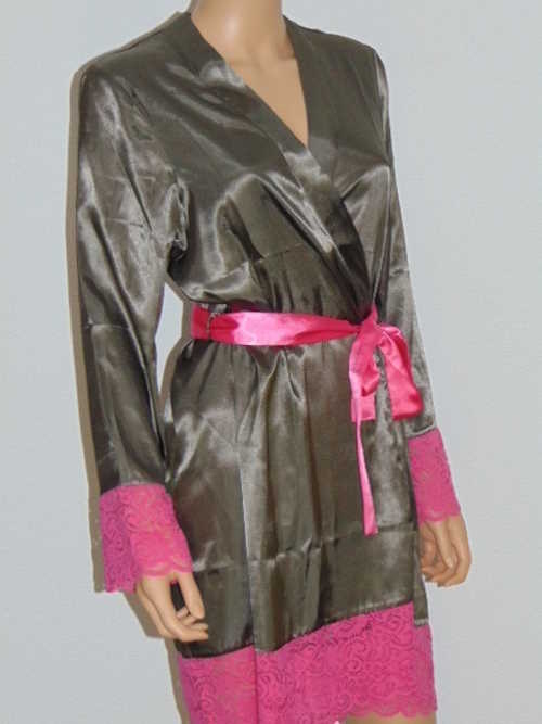 Sapph Sahara grijs/roze kimono