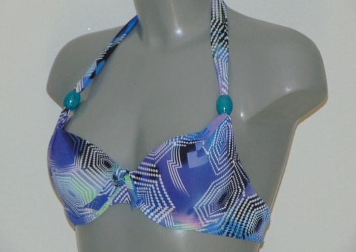 Royal Lounge Lingerie Playa blauw voorgevormde bikinitop