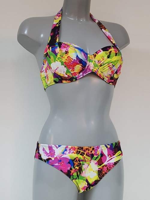 Nickey Nobel Fleur zwart/print bikini set