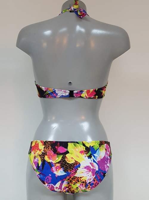 Nickey Nobel Fleur zwart/print bikini set