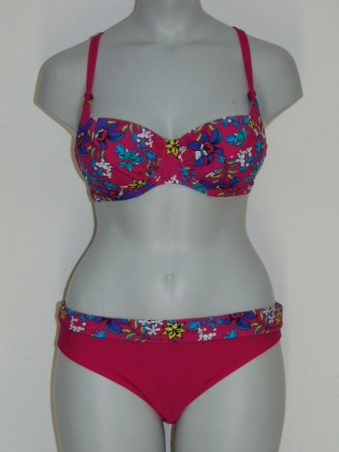 Nickey Nobel Hybiscus raspberry bikini set