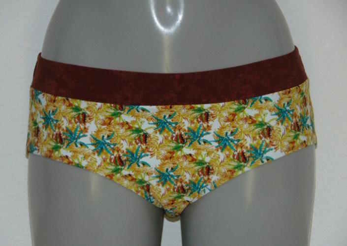 LingaDore Beach Zanzi Coconut Tree geel bikini broekje