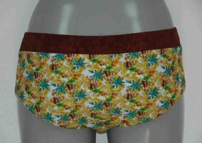 LingaDore Beach Zanzi Coconut Tree geel bikini broekje