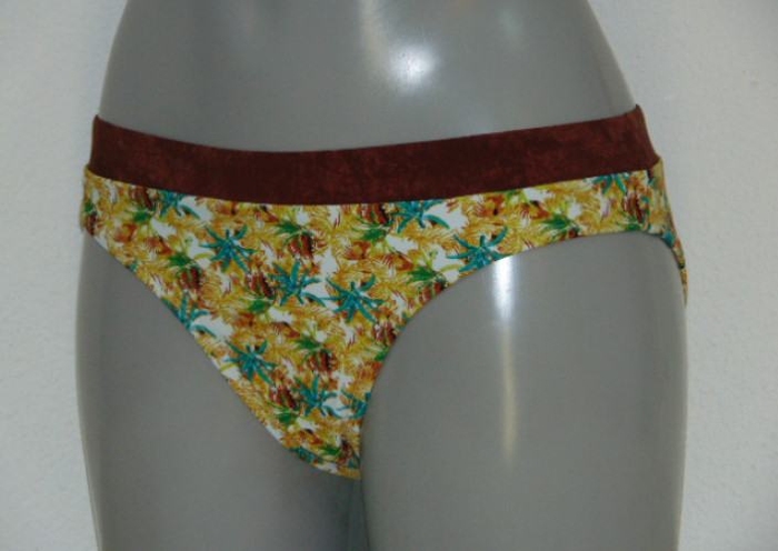 LingaDore Beach Zanzi Coconut Tree geel bikini broekje
