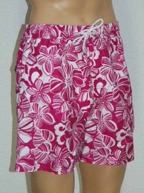 Nickey Nobel George wit/roze zwemshort