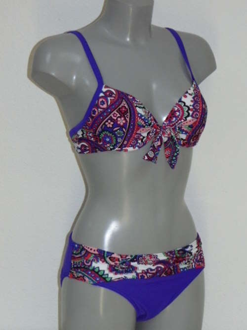 Nickey Nobel Paisley wit/paars bikini set