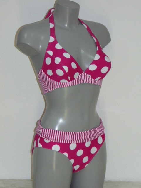 Nickey Nobel Dots & Stripes roze bikini set