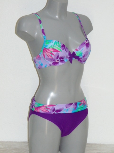 Nickey Nobel Tropical Flowe paars/print bikini set