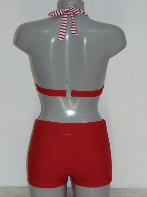Nickey Nobel Captains Stripe rood/wit bikini set