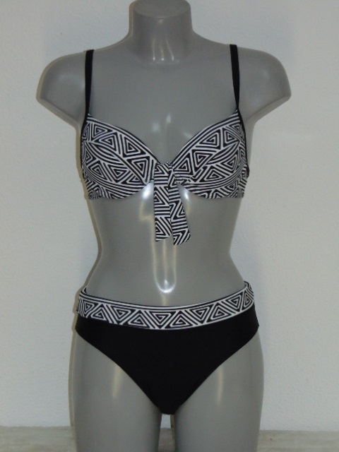 Nickey Nobel Aztek zwart/wit bikini set