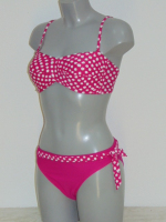 Nickey Nobel Clauds roze/wit bikini set