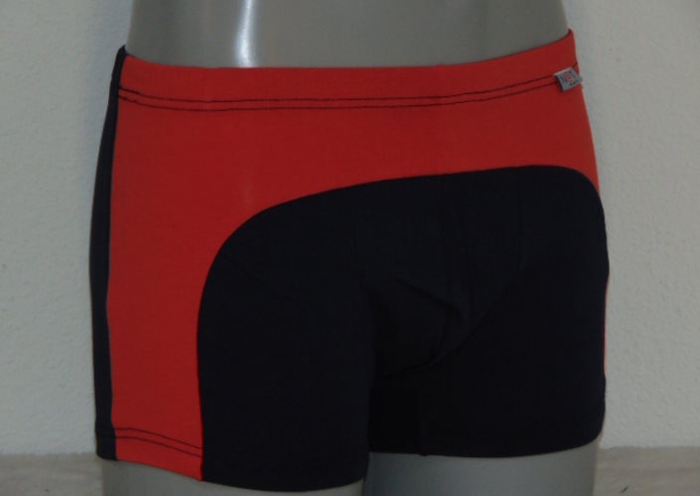 Natman Basic marine blauw/rood boxershort