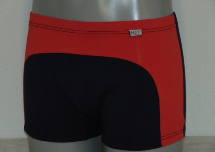 Natman Basic marine blauw/rood boxershort