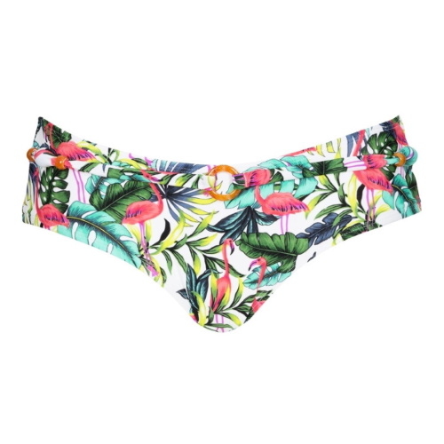 LingaDore Beach Laos wit/roze bikini broekje