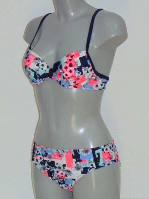 Nickey Nobel Jenice blauw/roze bikini set