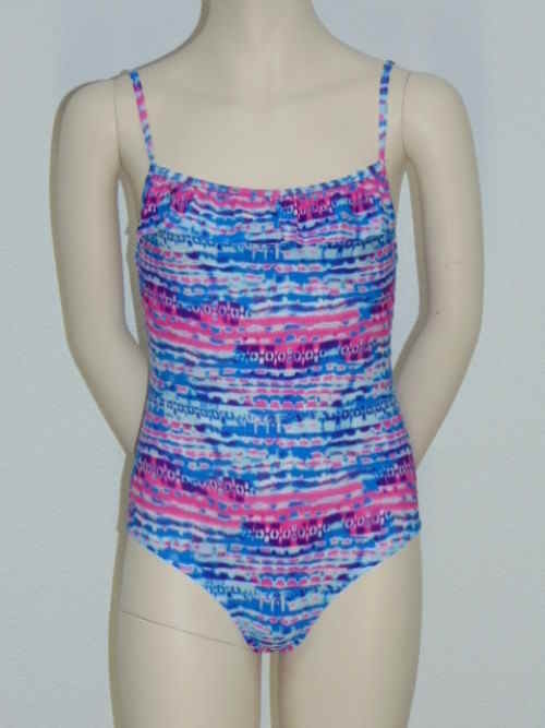 Boobs & Bloomers Chanouk blauw/roze badpak
