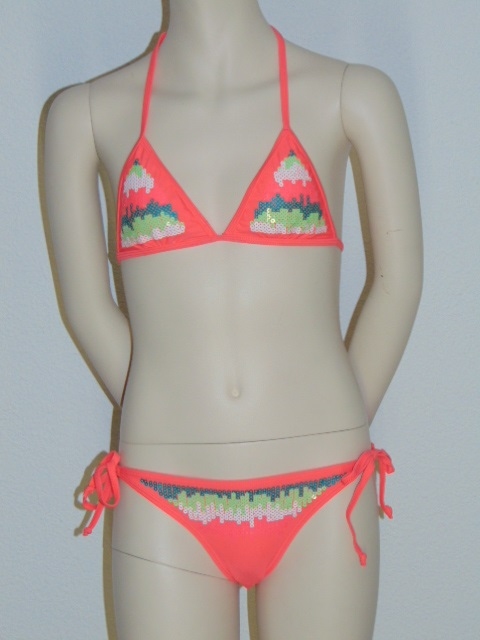 Boobs & Bloomers Meghan oranje bikini set