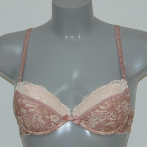 Kleo Naturel ivoor/print push up bh