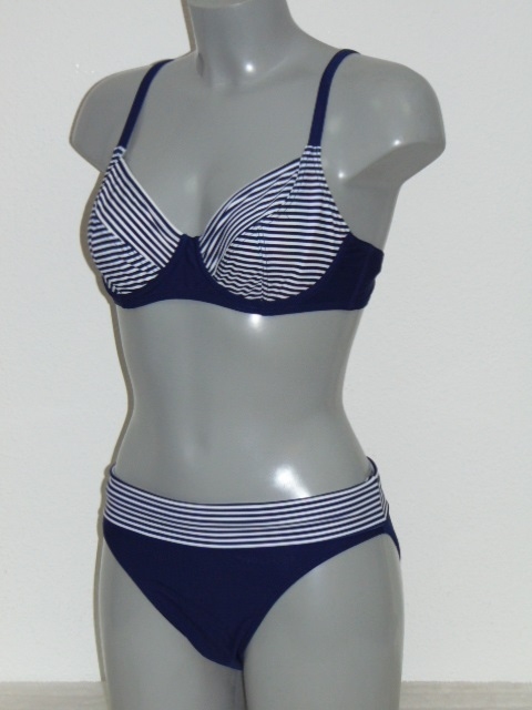 Nickey Nobel Karly marine blauw/wit bikini set
