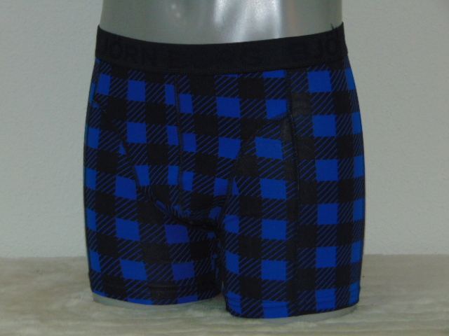Björn Borg Gringham blauw/print boxershort
