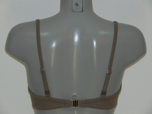 Sapph Badmode Methics Leaves taupe voorgevormde bikinitop