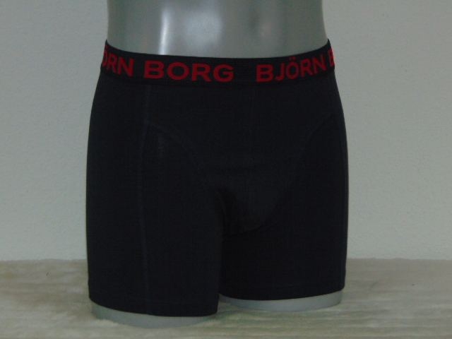 Björn Borg Basic marine blauw/rood boxershort