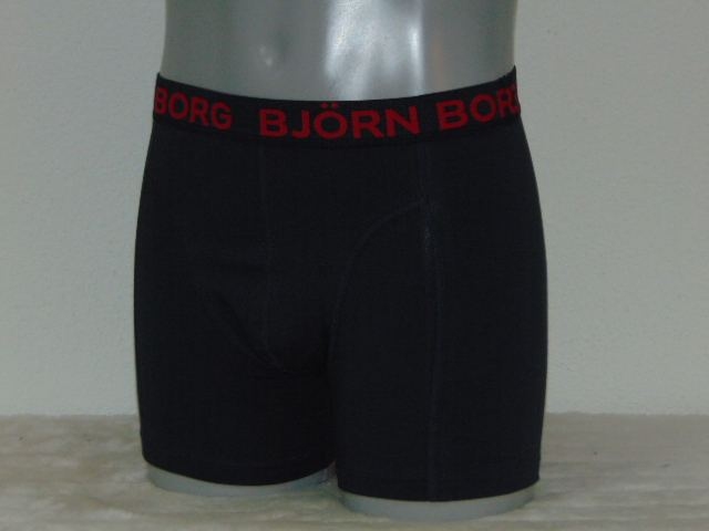 Björn Borg Basic marine blauw/rood boxershort
