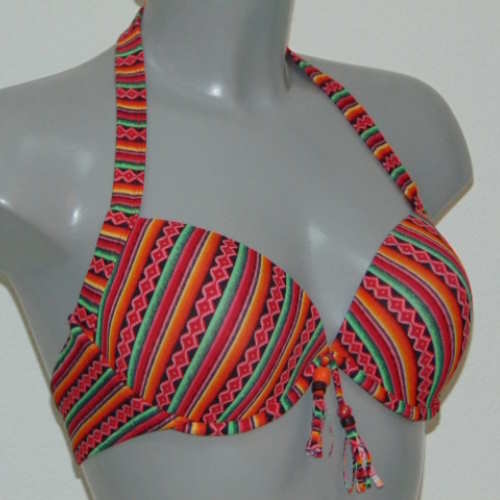 LingaDore Beach Azteca rood/print voorgevormde bikinitop