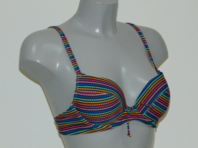 LingaDore Beach Ipanema zwart/print push up bikinitop
