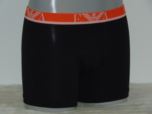 Armani Heren Piccolo zwart/oranje boxershort