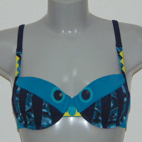 Marlies Dekkers Badmode Lagerthas Eyes blauw/print voorgevormde bikinitop