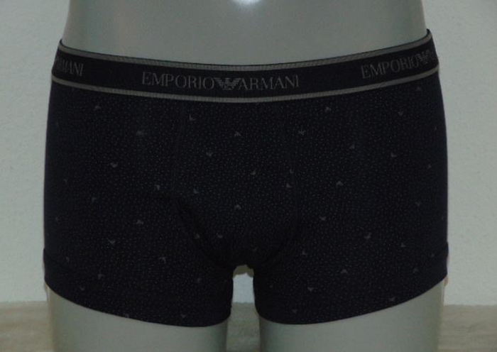 Armani Heren Trunk marine blauw/print boxershort