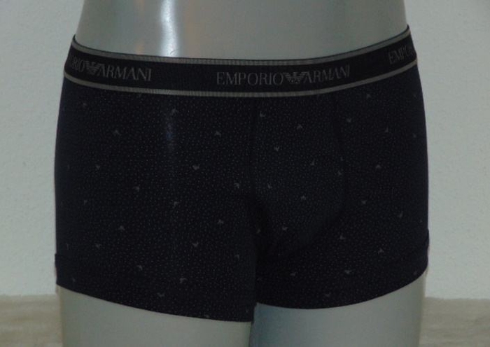 Armani Heren Trunk marine blauw/print boxershort