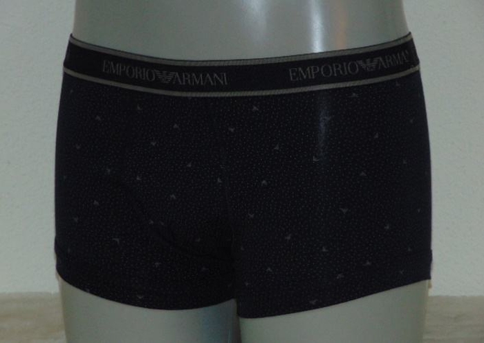 Armani Heren Trunk marine blauw/print boxershort