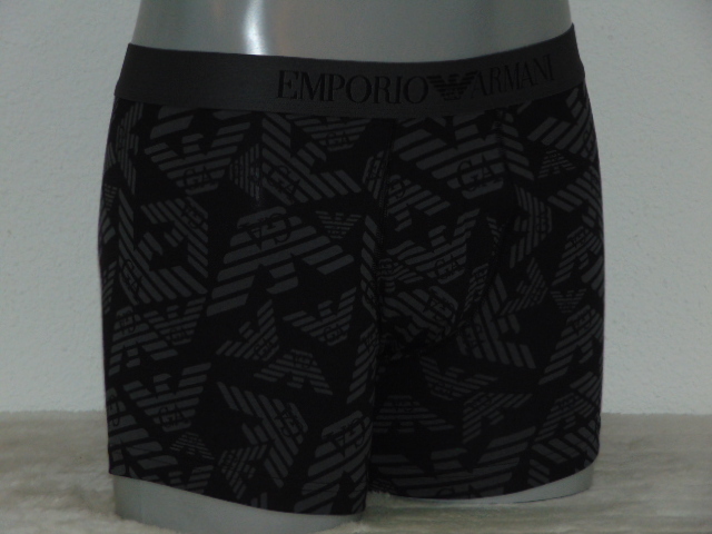 Armani Heren Superiore grijs/print boxershort