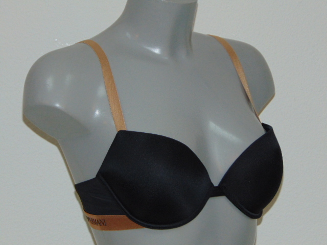 Armani Dames Microfiber zwart push up bh