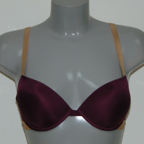 Armani Dames Microfiber aubergine push up bh