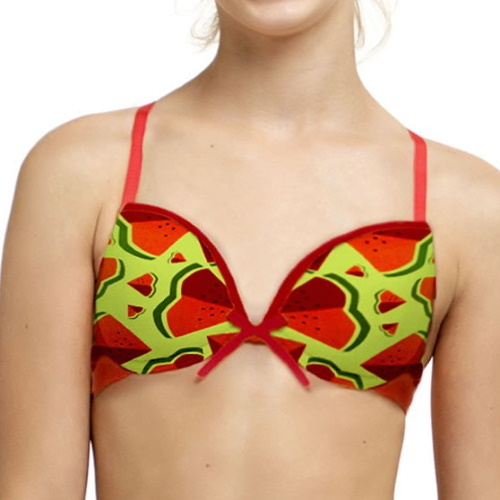 Boobs & Bloomers Sunny rood/print meiden bh