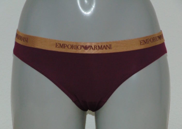 Armani Dames Microfiber aubergine slip