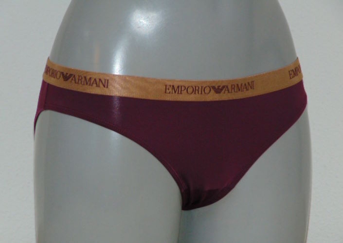 Armani Dames Microfiber aubergine slip