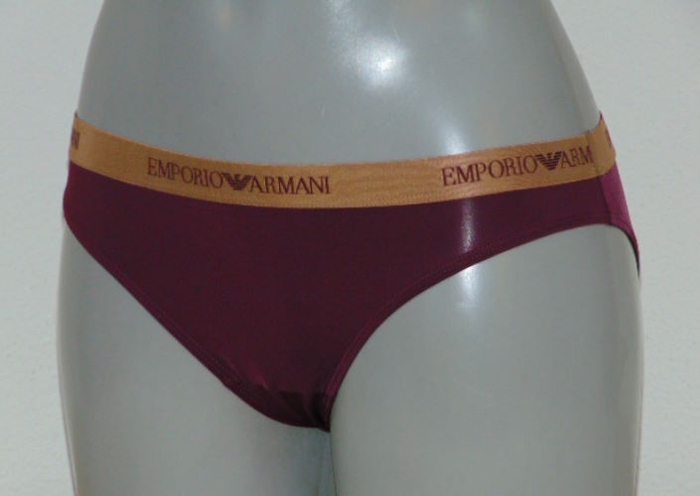 Armani Dames Microfiber aubergine slip