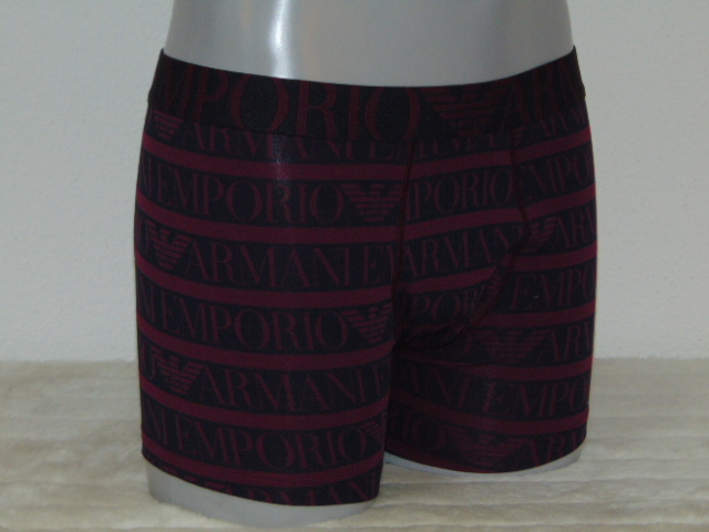 Armani Heren Superiore bordeaux boxershort