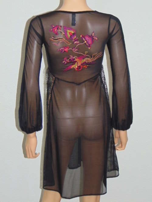 Sapph Gaudy zwart/print kimono