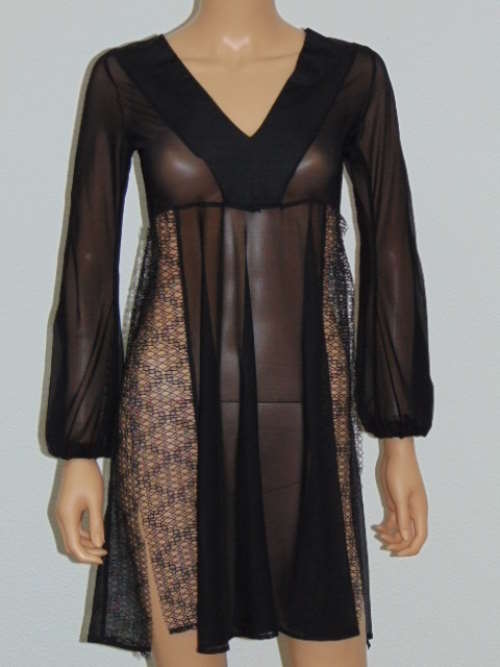 Sapph Gaudy zwart/print kimono