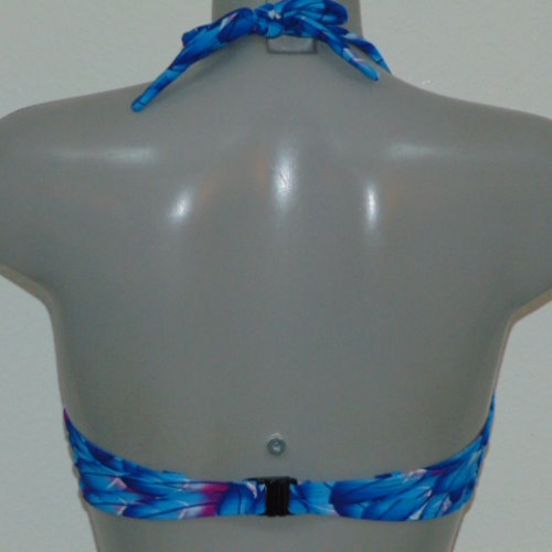 Missya Rose blauw/print voorgevormde bikinitop