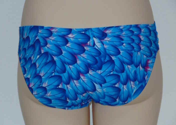 Missya Orchid blauw/print bikini broekje
