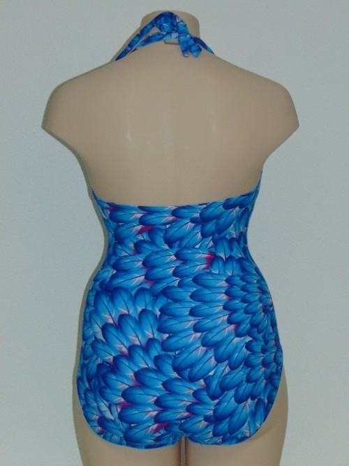 Missya Tulip blauw/print badpak