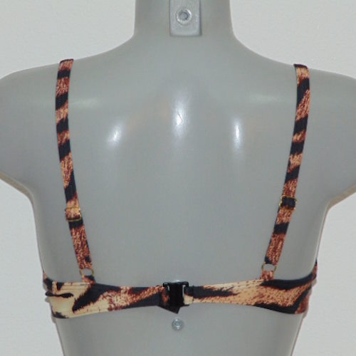Missya Iris bruin/print voorgevormde bikinitop